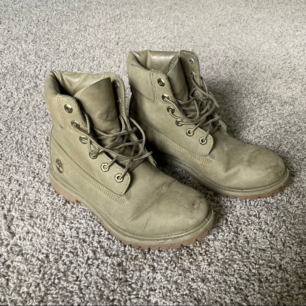 Timberland Women 6" Premium Boots Green 9.5